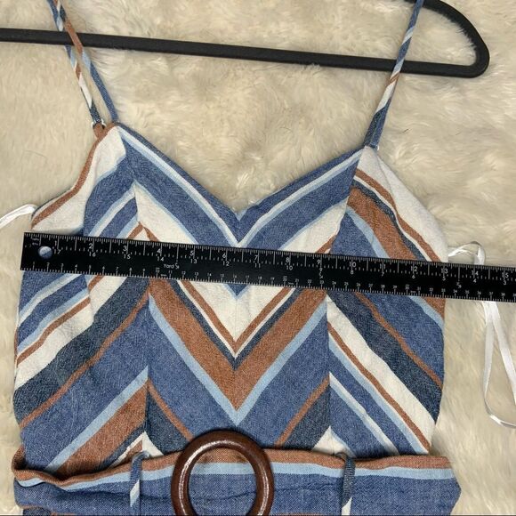 Sz Small Monteau Striped Jumpsuit w/belt detail - Picture 7 of 9